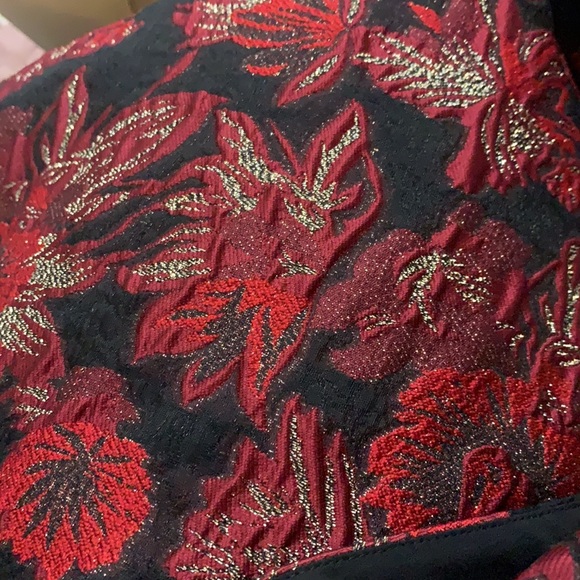 0255 NWT BCBGMAXAZRIA Floral Jacquard Dress 4 - Picture 6 of 6